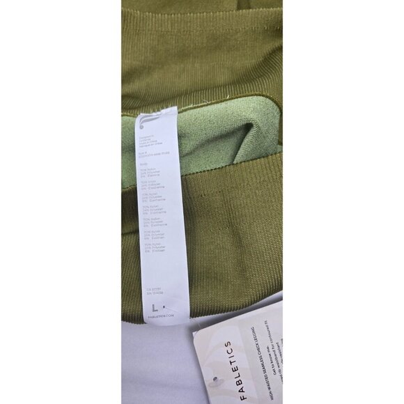 Fabletics Women's High Waisted Seamless Check Leggings Green Size L 10 - Picture 6 of 9